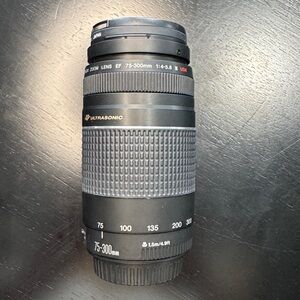 Canon Black Ultrasonic Zoom Lens EF 75-300mm
